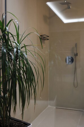 Sèche-cheveux, serviettes fournies, savon, papier toilette