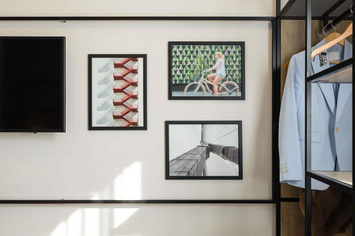 Blackout curtains, soundproofing, free WiFi, bed sheets