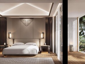 Free minibar items, in-room safe, blackout drapes, soundproofing