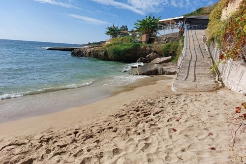 Two bedroomed villa, each with balcony and ensuite, a private pool, and BBQ.