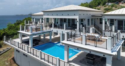 Brand New Luxury 8BR Villa on St. Thomas with Ocean Views, Waterfall Pool & More