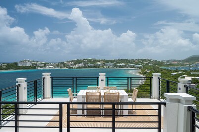 Brand New Luxury 8BR Villa on St. Thomas with Ocean Views, Waterfall Pool & More