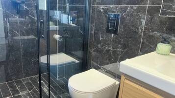 Free toiletries, hair dryer, towels, soap