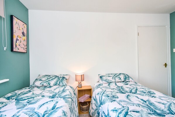 2 室のベッドルーム、ベッドシーツ