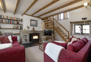 TV connectée, cheminée