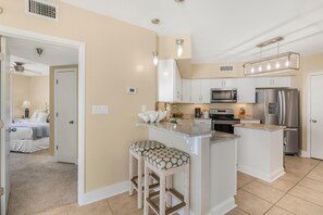 Condo, Multiple Beds (Bluewater 901) | Private kitchen - Bluewater 901 (Orange Beach)