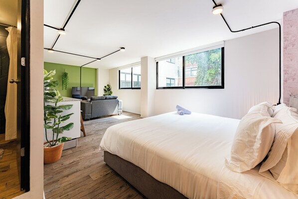 1 chambre, bureau, Wi-Fi, draps fournis