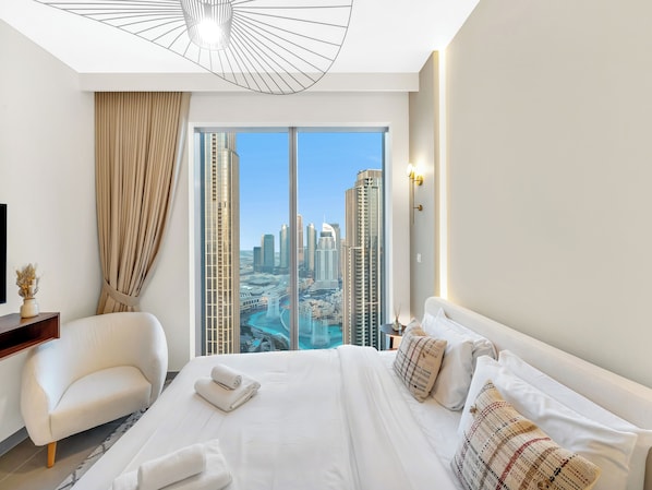 Premium Apartment, 4 Bedrooms, City View | In-room safe, blackout curtains, iron/ironing board, free WiFi