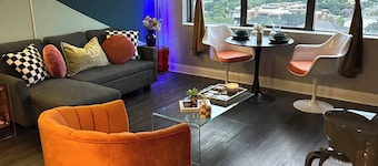 Condo with high rise views