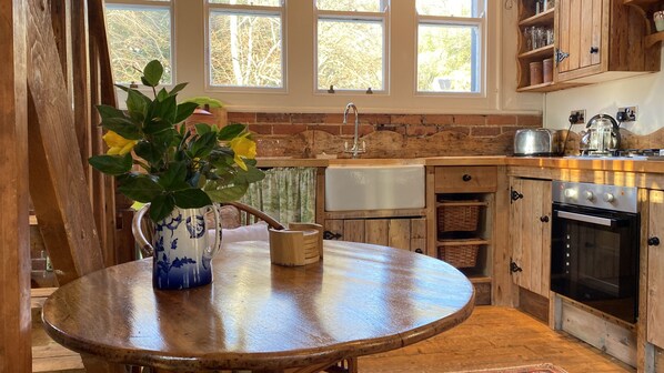 Oven, stovetop, cookware/dishes/utensils