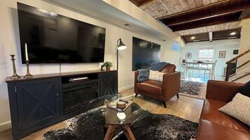 Smart TV, fireplace, offices