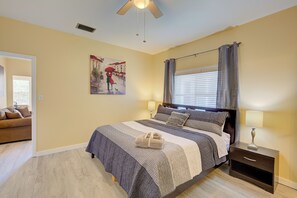 1 chambre, bureau, Wi-Fi, draps fournis