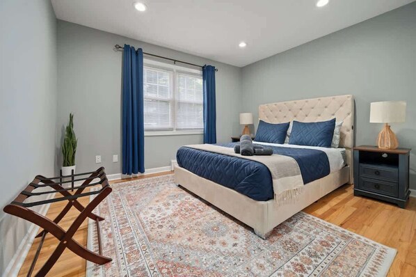 3 bedrooms, iron/ironing board, travel cot, WiFi