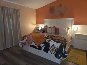 1 habitación, tabla de planchar con plancha, wifi gratis y ropa de cama 