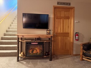 TV connectée, cheminée