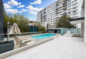 Pool - Luxury WeHo Condo w/ Epic Views, Rooftop Pool & Valet (West Hollywood)