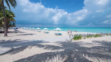 Sun loungers, beach towels