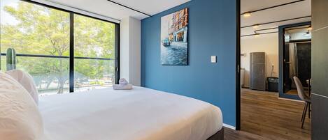 2 habitaciones, escritorio, wifi y ropa de cama