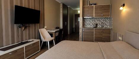 Classic Studio, Balcony, Sea View | In-room safe, laptop workspace, iron/ironing board, free WiFi