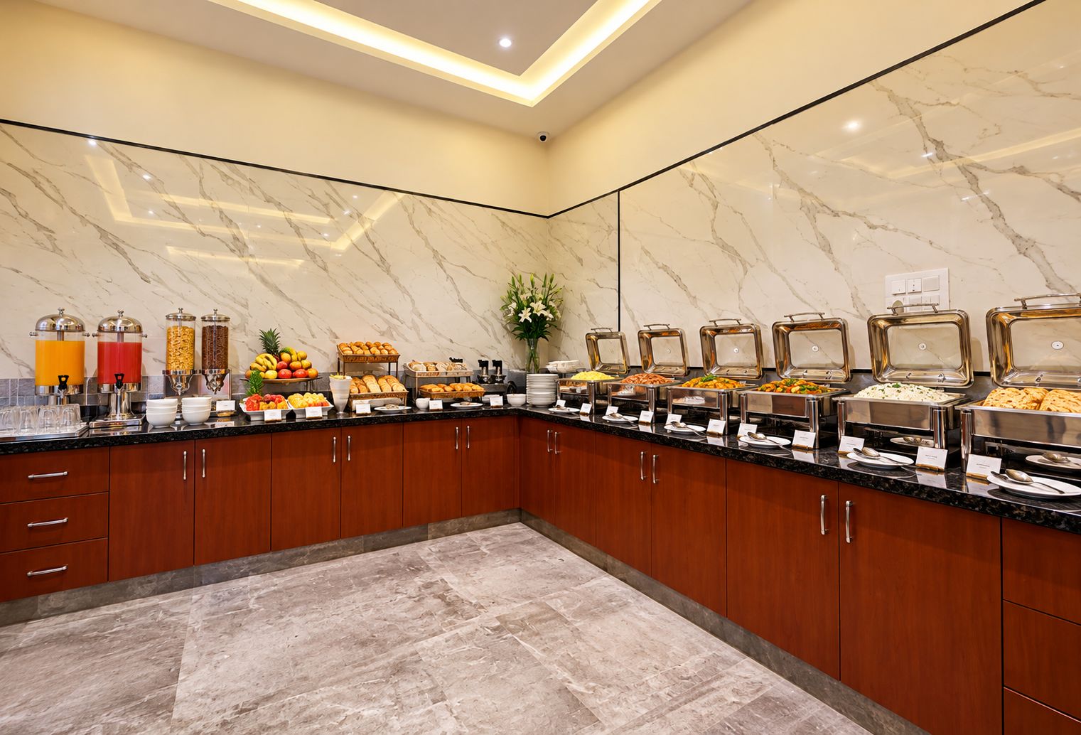 Breakfast buffet
