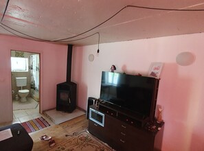 Studiolejlighed (Studio Apartment) | Stue | 32-tommers fladskærms-tv med kabelkanaler