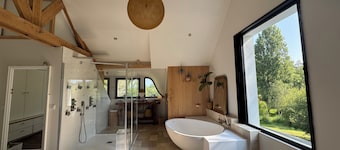 Villa avec parc arboré, proche plage et sentiers
