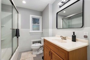 Shower, hair dryer