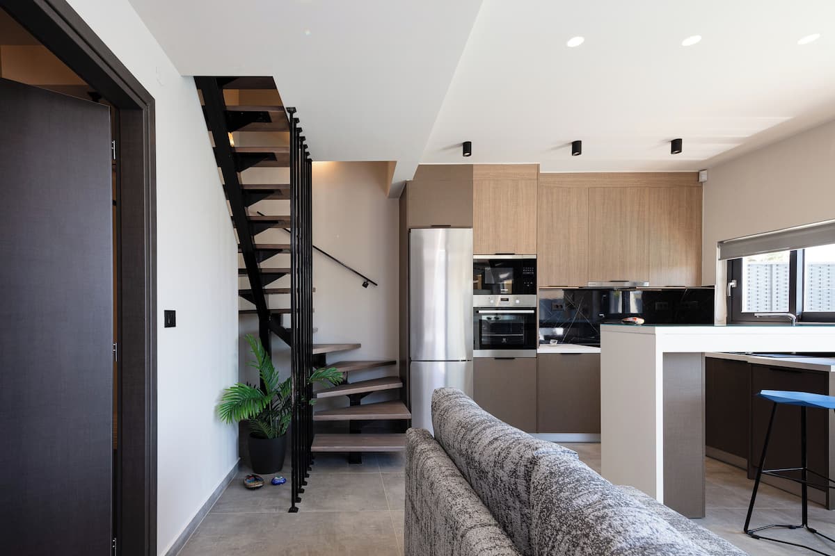 Villa Deluxe, 2 camere da letto, non fumatori, lato piscina | Cucina privata | Frigorifero con congelatore, forno, piano cottura, lavastoviglie