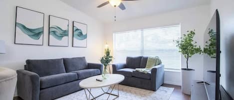 House, Multiple Beds, Patio, Garden View (37135 Grassy Hill ) | Living area | 42-inch flat-screen TV with digital channels