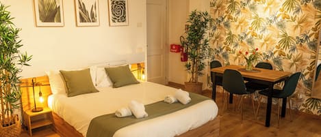 1 makuuhuone, silitysrauta/-lauta, Wi-Fi, vuodevaatteet