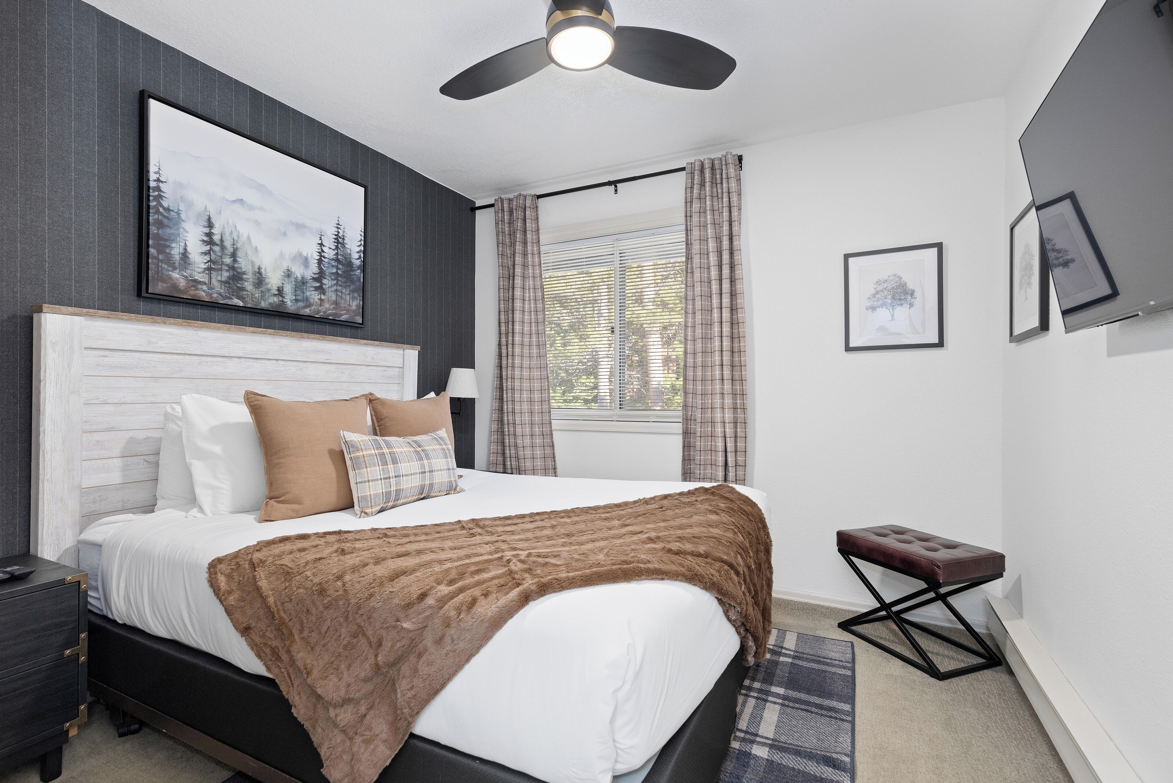 2 bedrooms, desk, free WiFi, bed sheets