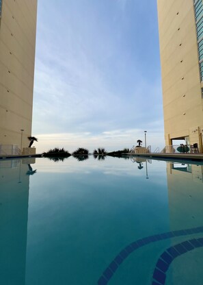 Indoor pool, outdoor pool
