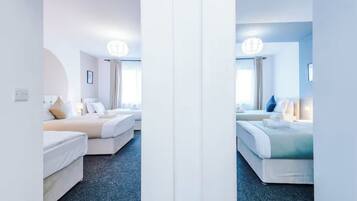 2 habitaciones, tabla de planchar con plancha, wifi y ropa de cama