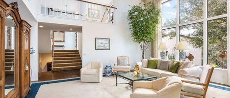 House, Multiple Beds, Patio, Ocean View (Heavenly Carmel) | Living area