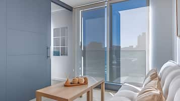 Superior Apartment, 1 Bedroom, City View | Living area