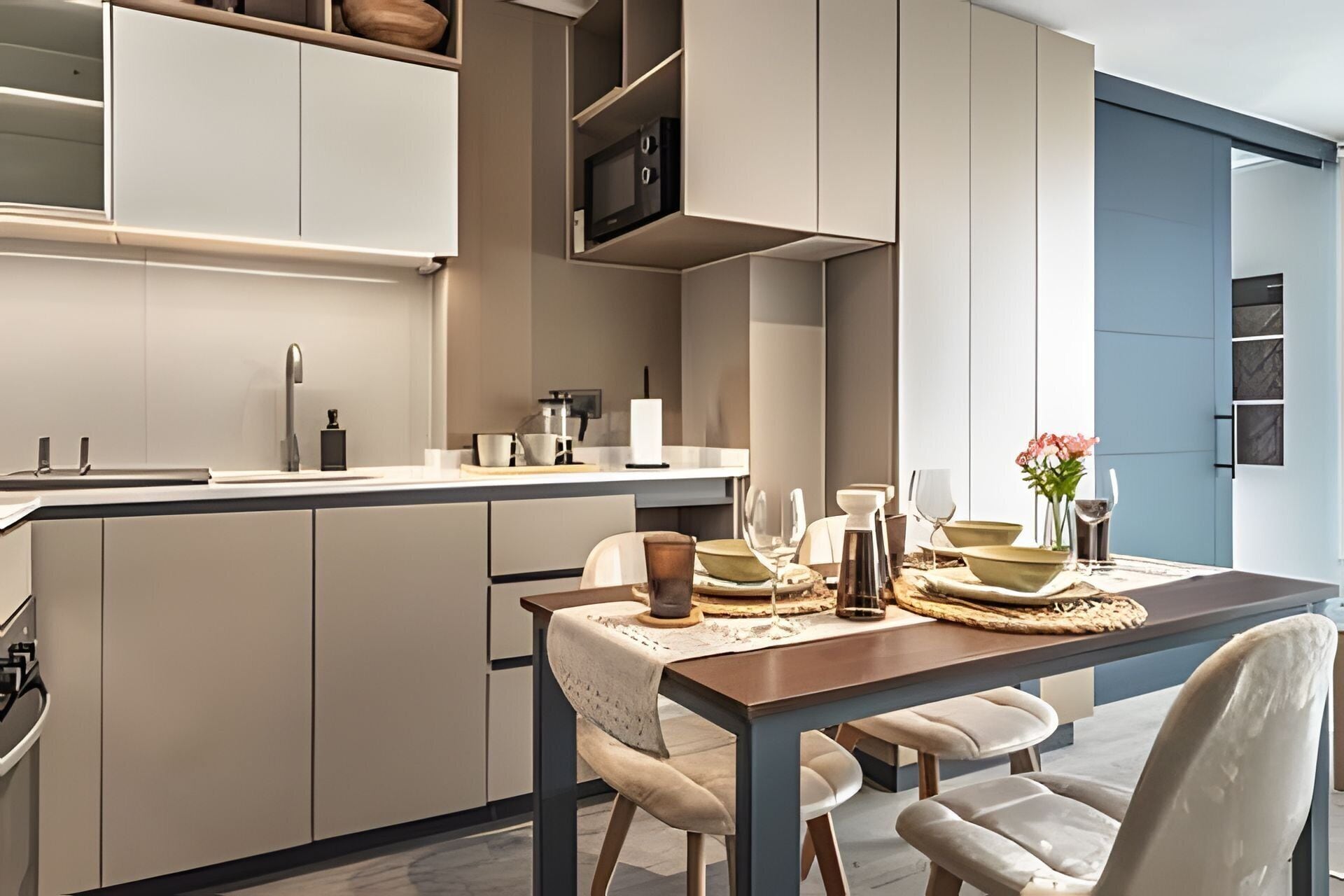Superior Apartment, 1 Bedroom, City View | Private kitchen