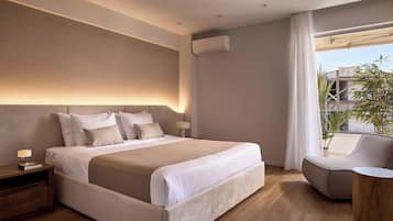 Penthouse de lujo, vista al mar | Sábanas de algodón egipcio y ropa de cama de alta calidad