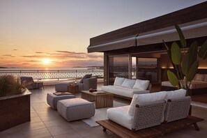 Luxury Penthouse, Sea View | Terrace/patio
