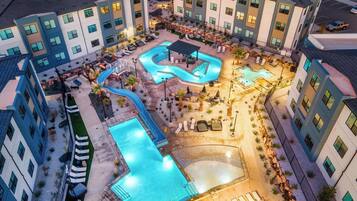 Indoor pool, outdoor pool