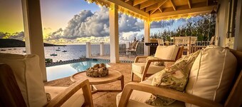 Private Oceanfront Retreat , Two Master Suites , East End