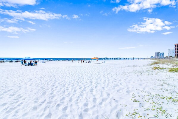 On the beach