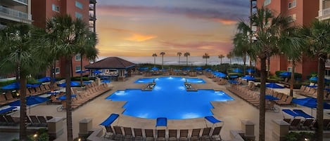 Indoor pool, outdoor pool