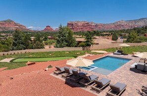 A heated pool