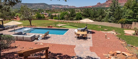 A heated pool