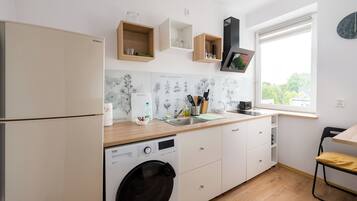 Fridge, stovetop, dishwasher