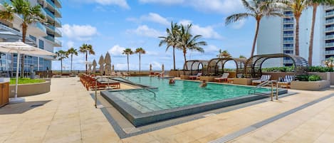 A heated pool