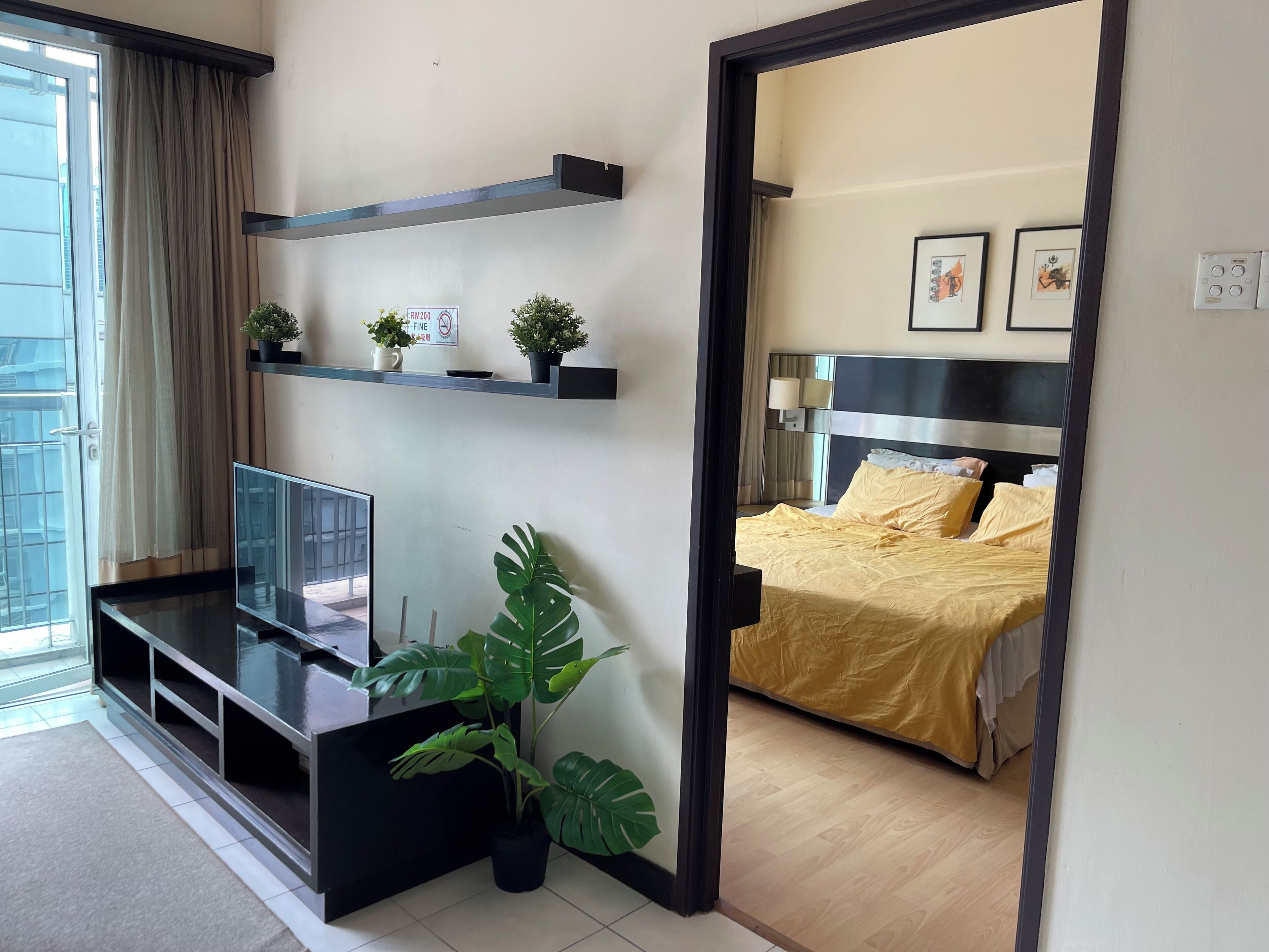 1 soverom, strykejern/-brett, wi-fi og sengetøy