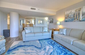 TV - North Hampton Oceanfront Condo | 3BR, Balcony, Indoor/Outdoor Pools & Beach Access (Myrtle Beach)