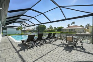 A heated pool