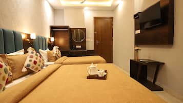 Family Triple Room, Hill View | Desk, laptop workspace, free WiFi
